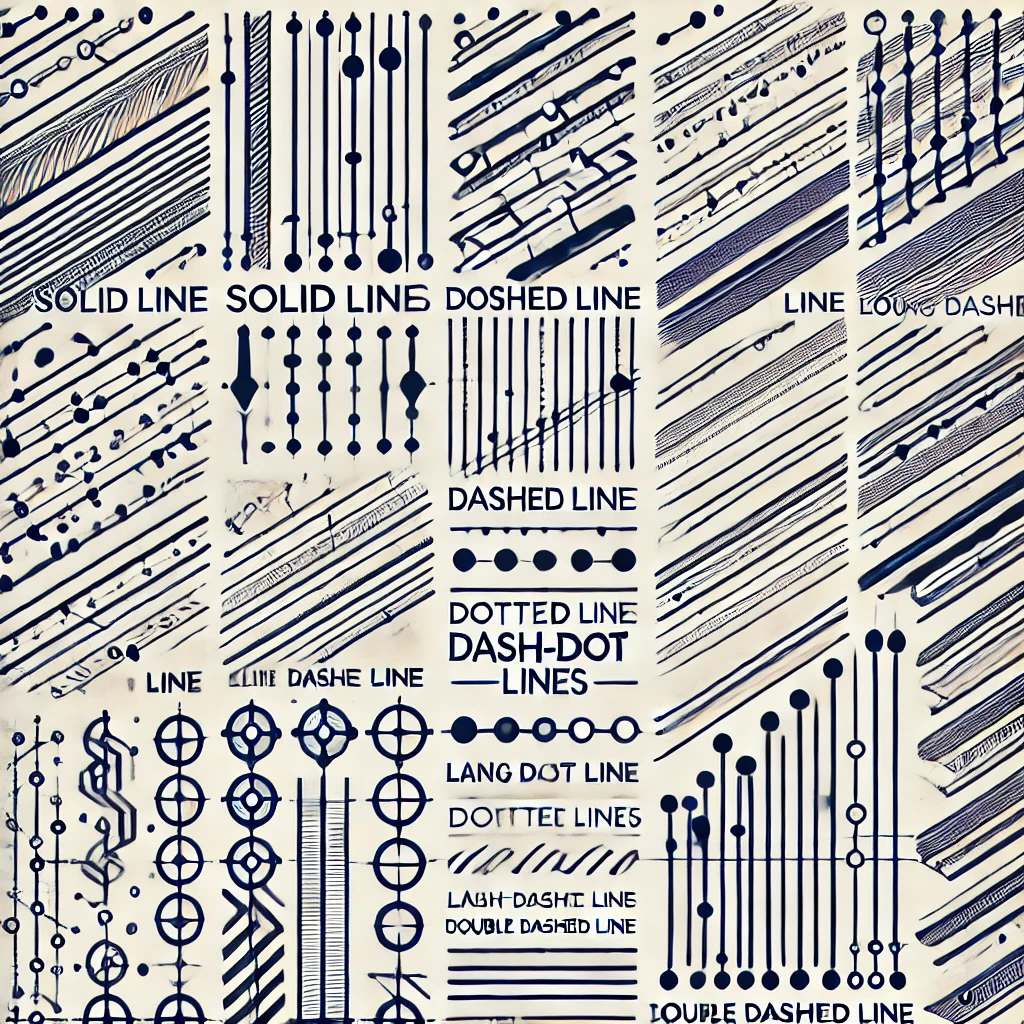 Linjetyper enl. SIS-Bygghandlingar